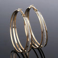 Vintage Golden Bright Stud Earrings