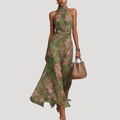 Floral Flattering Wedding Guest Maxi Dress