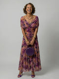 Calen | Off Shoulder Flow Midi Dress