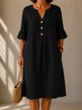 Sylvia | Button Dress