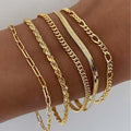 5-Piece Gold Bracelet Set