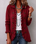 Fayrene | Bohemian Paisley Ruffle Jacket