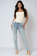 Women's Light Blue Jeans | Straight Leg