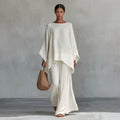 Christine | Two-Piece Set with Long Sleeves and Wide Pants