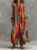 Bohemian Patchwork Jumpsuit – Freshness and Freedom in a Unique Artistic Style