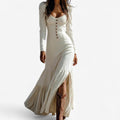 Roussel™ Buttoned Maxi Dress