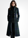 Samira | Timeless Plaid Elegant Coat