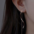 Aurora Earrings with Wavy Design