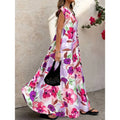Rosalia | Watercolor Floral Sleeveless Maxi Dress