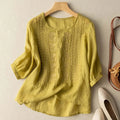 Aurora – Embroidered Relaxed Blouse