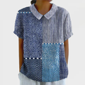 Ella | Patchwork Print Shirt