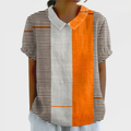 Lena | Color Block Striped Shirt
