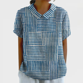 Amelia | Striped Patchwork Shirt