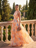 Aurora | Luxe Satin Halter Dress