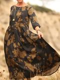 Noellaa - Comfortable Pleated Cotton And Linen Dress