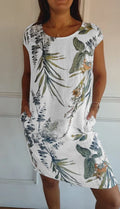 Women’s Printed Summer Dress with Pockets