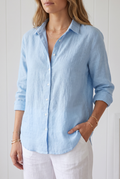 Vivienne | Long Sleeve Linen Shirt
