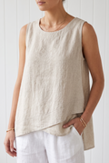 Aurelia | Layered Linen Vest
