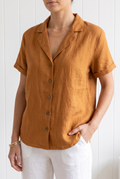 Juliette | Short Sleeve Linen Shirt